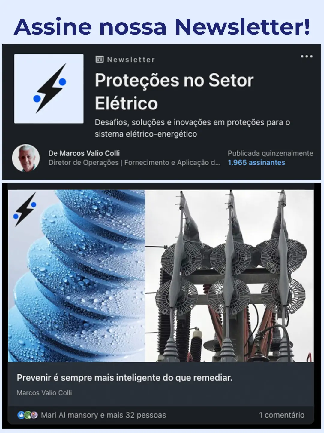 Newsletter Proteções no Setor Elétrico - Assine já